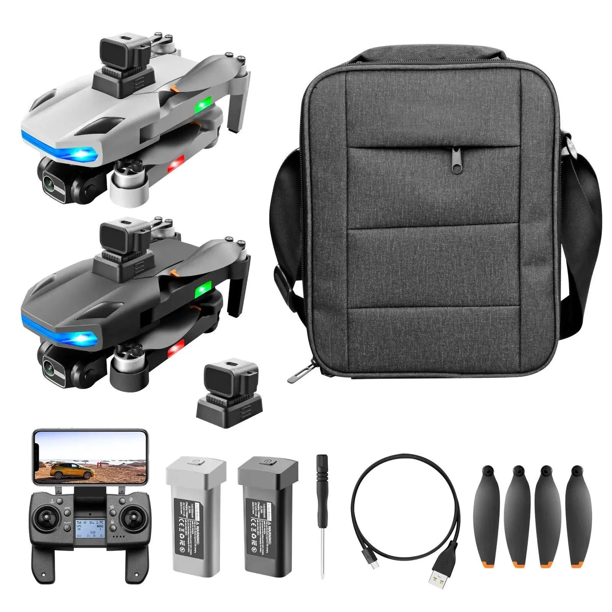 S135 Pro 4K Drone 3-Axis Gimbal GPS 5G WiFi 360° Obstacle Avoidance Brushless Dual Camera Foldable Quadcopter RTF