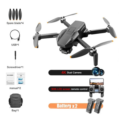 S135 Pro 4K Drone 3-Axis Gimbal GPS 5G WiFi 360° Obstacle Avoidance Brushless Dual Camera Foldable Quadcopter RTF