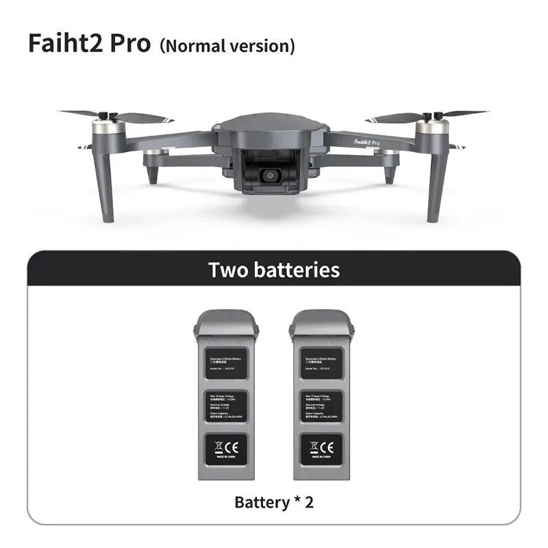 4K Drone Cfly Faith2 PRO 3-Axis Gimbal HD Camera 360° Rotating Radar Obstacle Avoidance Quadcopter