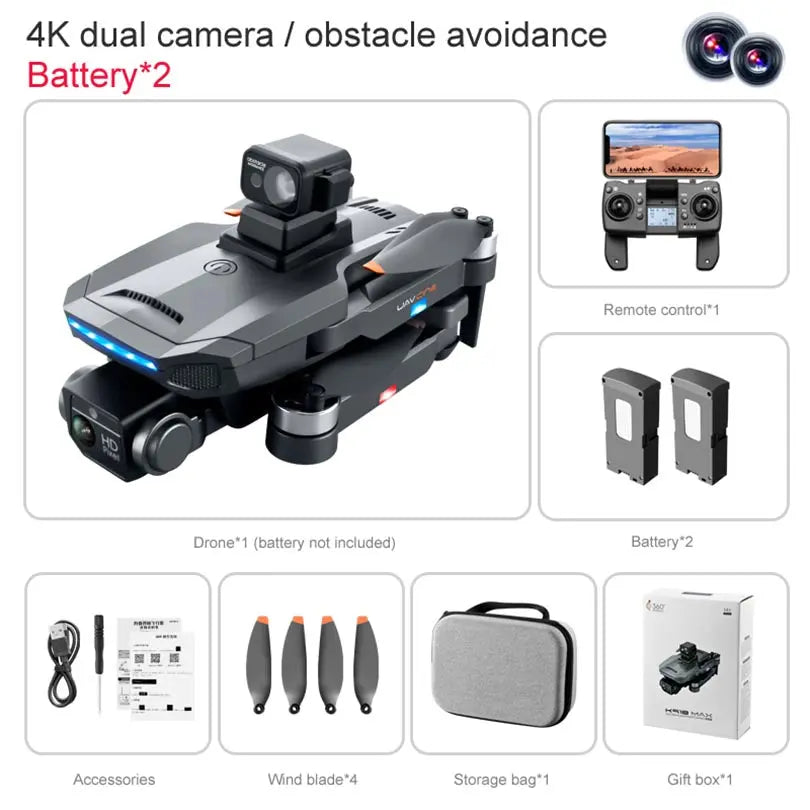 K918 MAX 4K Drone with GPS, 5G WiFi, Dual Camera