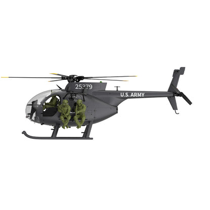YUXIANG F118S MH-6 Little Bird 1/16 Scale 250-Class FPV RC Military Helicopter 5-Blade Flybarless GPS RTF