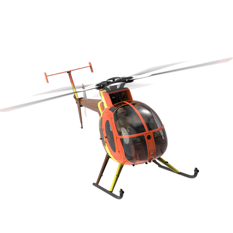 YUXIANG F118S MH-6 Little Bird 1/16 Scale 250-Class FPV RC Military Helicopter 5-Blade Flybarless GPS RTF
