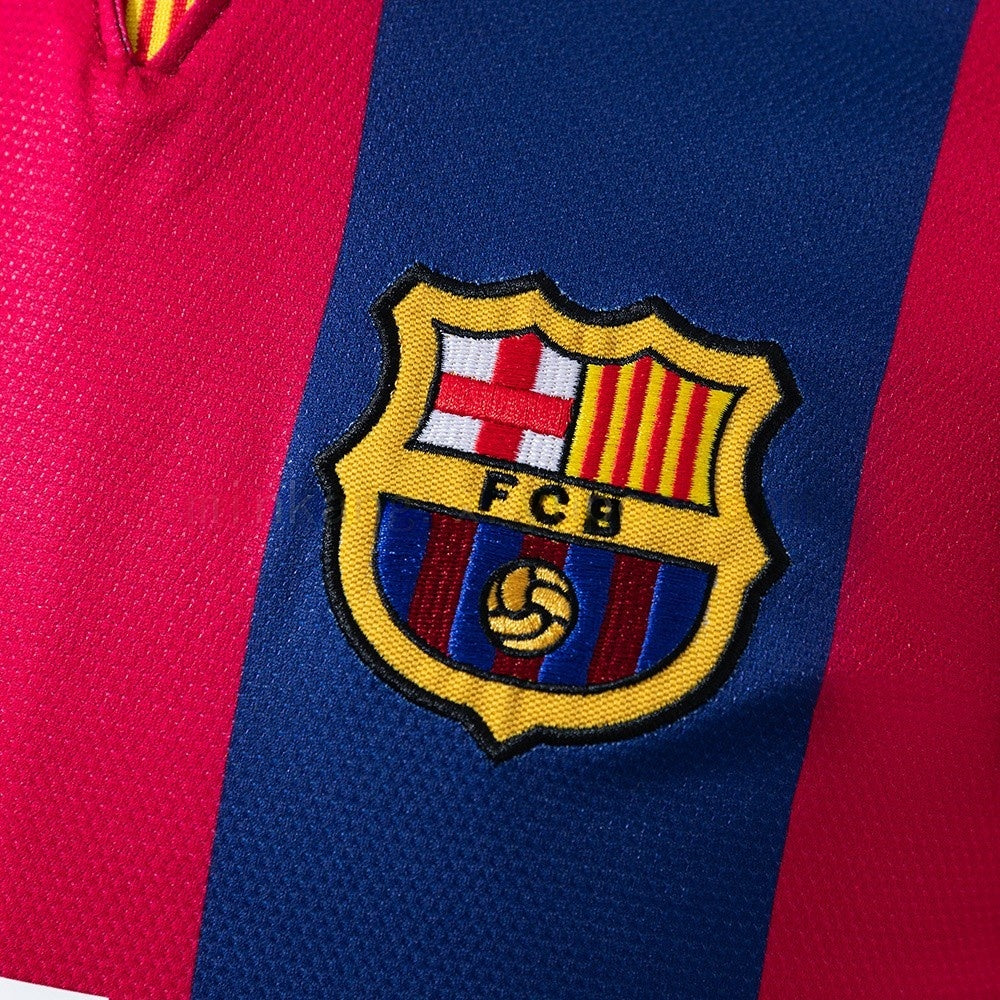 Barcelona Jersey 2014-15 Home Retro Kit Long Sleeves