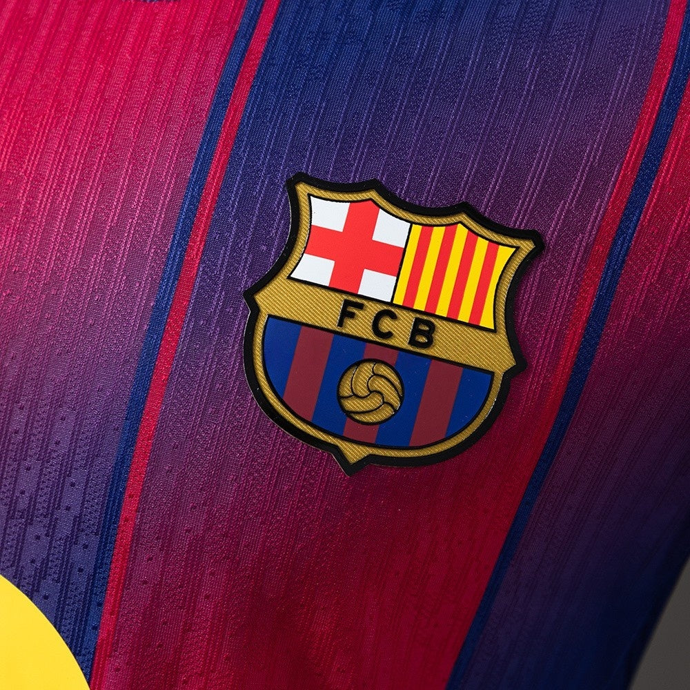 Barcelona Jersey 25/26 Home Football Kit  Long Sleeves Player Version