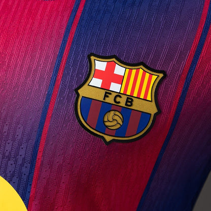 Barcelona Jersey 25/26 Home Football Kit  Long Sleeves Player Version