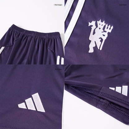 Kids Manchester United Away Full Kit 2025/26