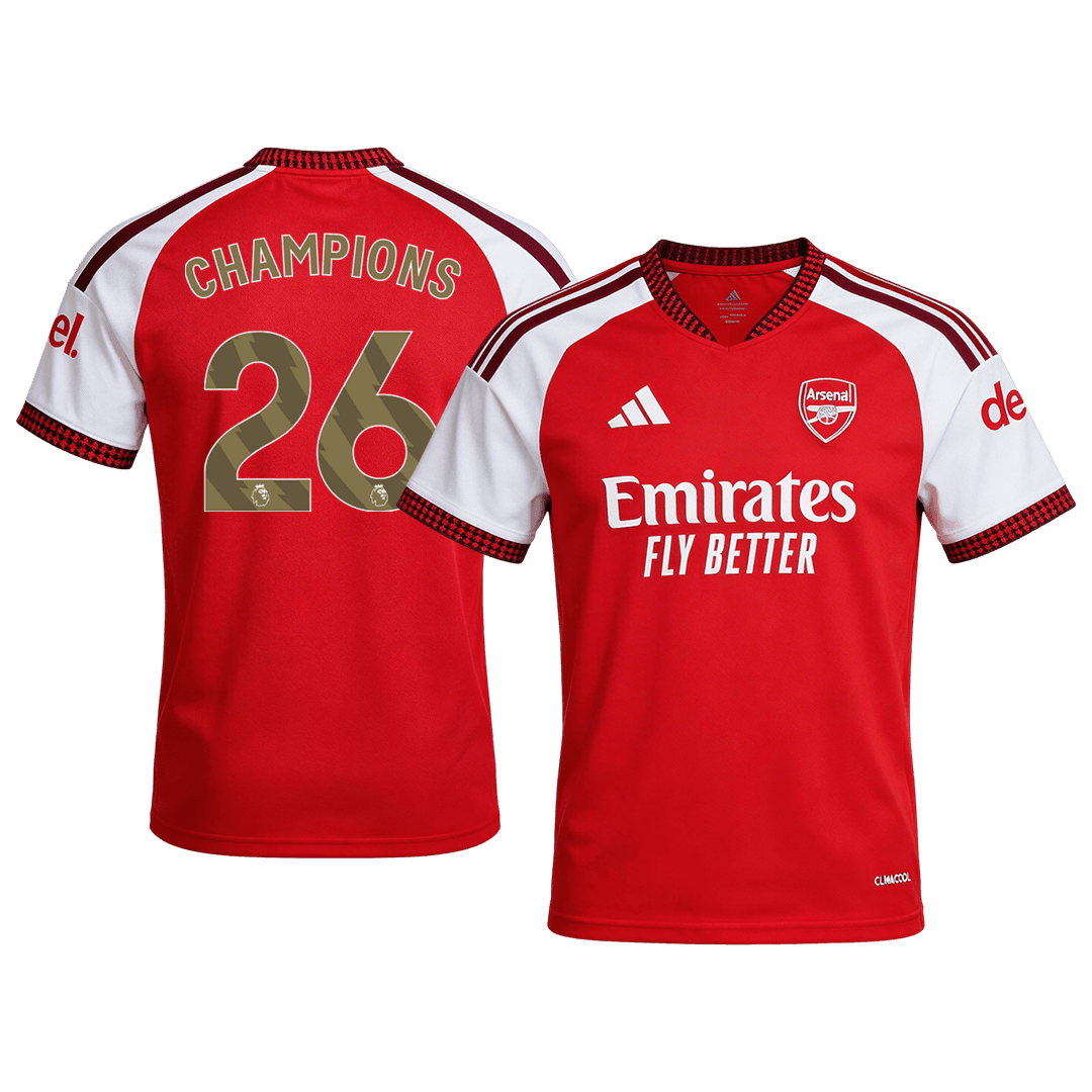 CHAMPIONS #26 Mens Arsenal Home Jersey 2026/27