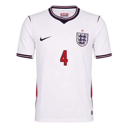 RICE #4 Mens England World Cup Home Jersey 2026