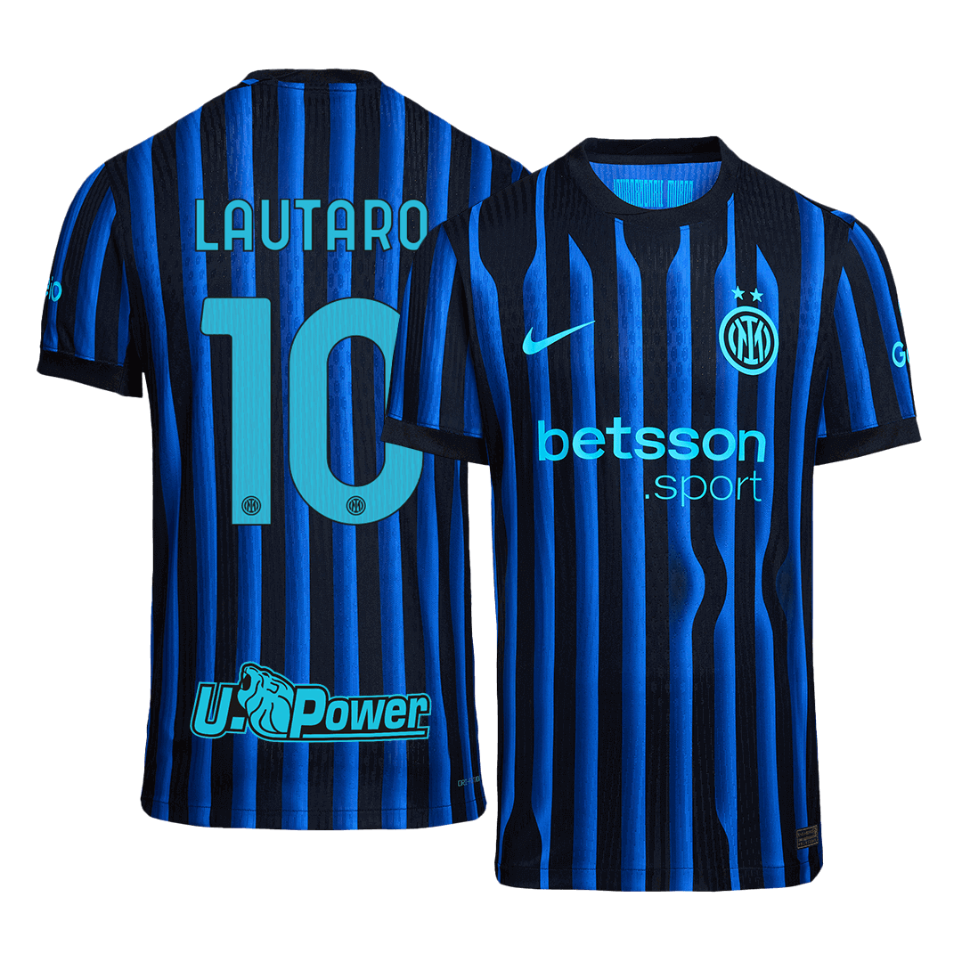 LAUTARO #10 Mens Inter Milan Home Jersey 2025/26 - Player Version (Slim Fit)
