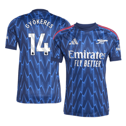 GYÖKERES #14 Mens Arsenal Away Jersey 2025/26