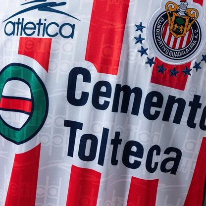 Retro Chivas Home Jersey 1999-2000 Long Sleeves Football Kit Soccer Shirt