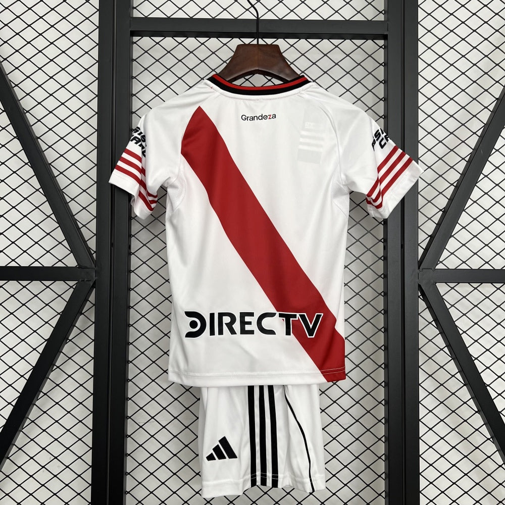 Kids River Plate Jersey 25/26 Home Football Kit Soccer Jersey
