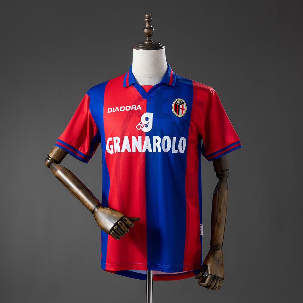 Retro Bologna Home Jersey 1997-98 Football Kit Soccer Shirt