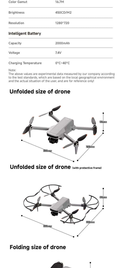 4DRC F15 8K Drone with 3-Axis Gimbal & GPS