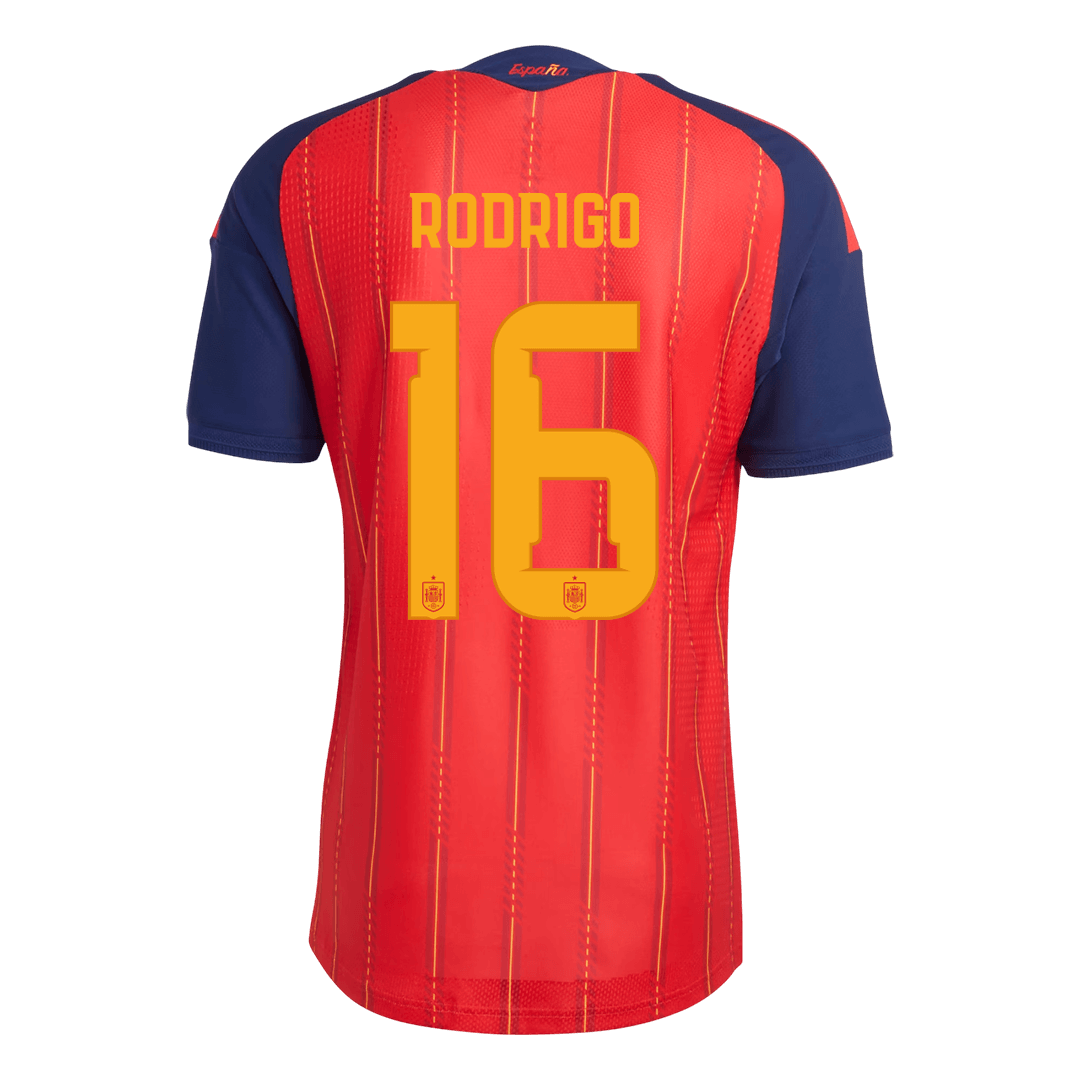 RODRIGO #16 Mens Spain World Cup Home Jersey 2026 - Player Version (Slim Fit)