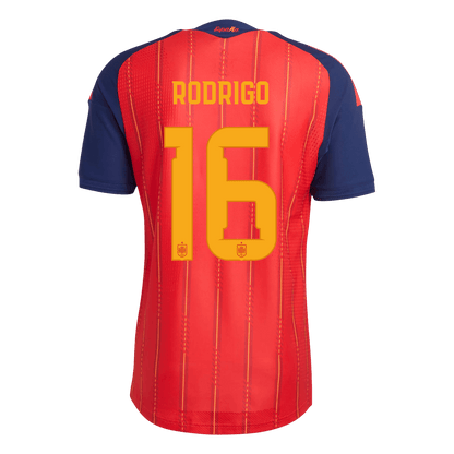 RODRIGO #16 Mens Spain World Cup Home Jersey 2026 - Player Version (Slim Fit)
