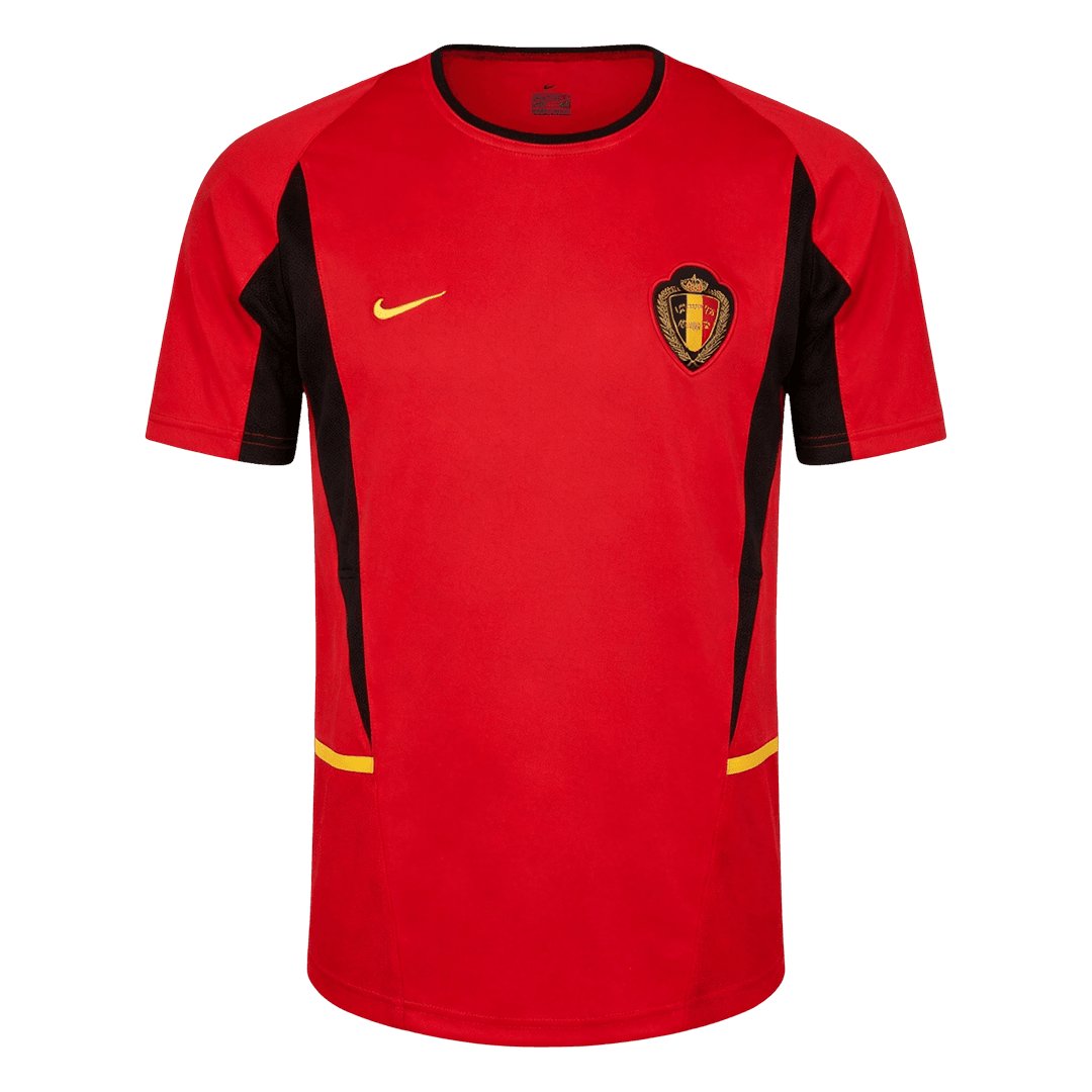 Retro 2002 Mens Belgium World Cup Home Jersey