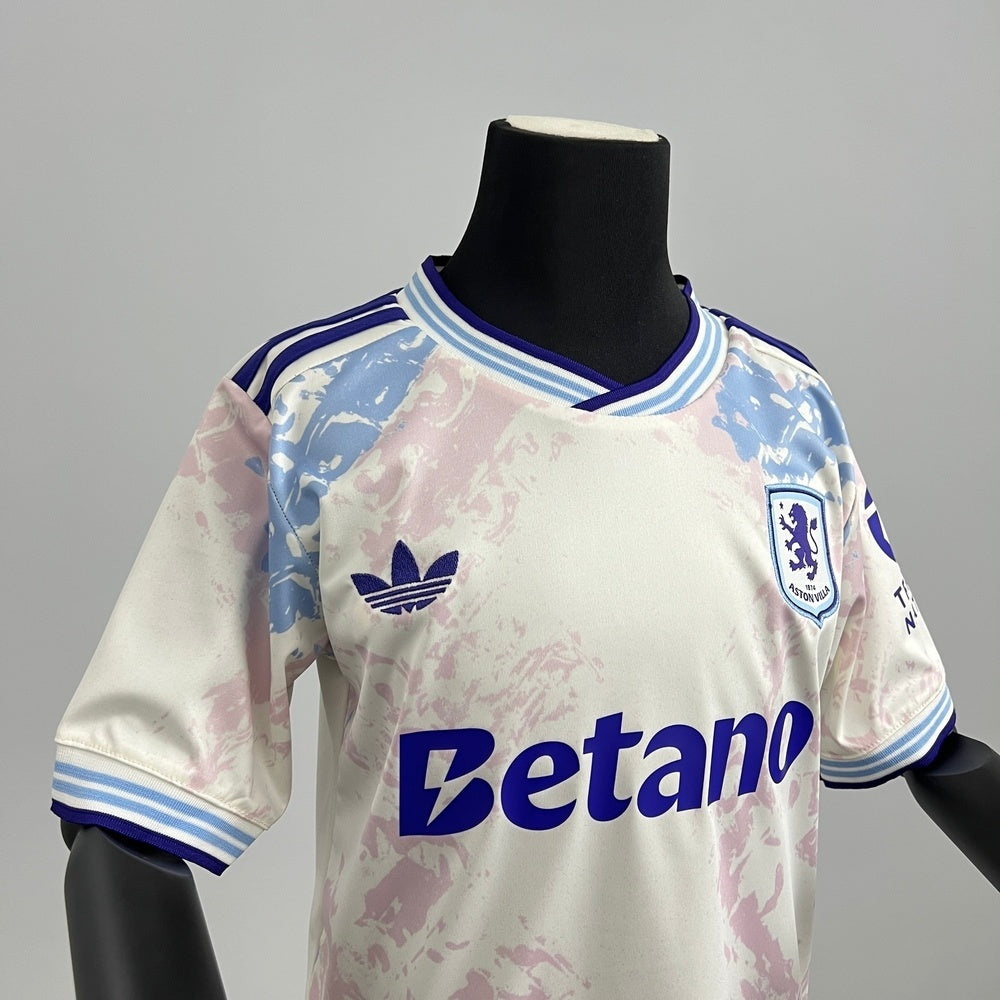 Kids Aston Villa Jersey 25/26 Third Football Kit Soccer Jersey