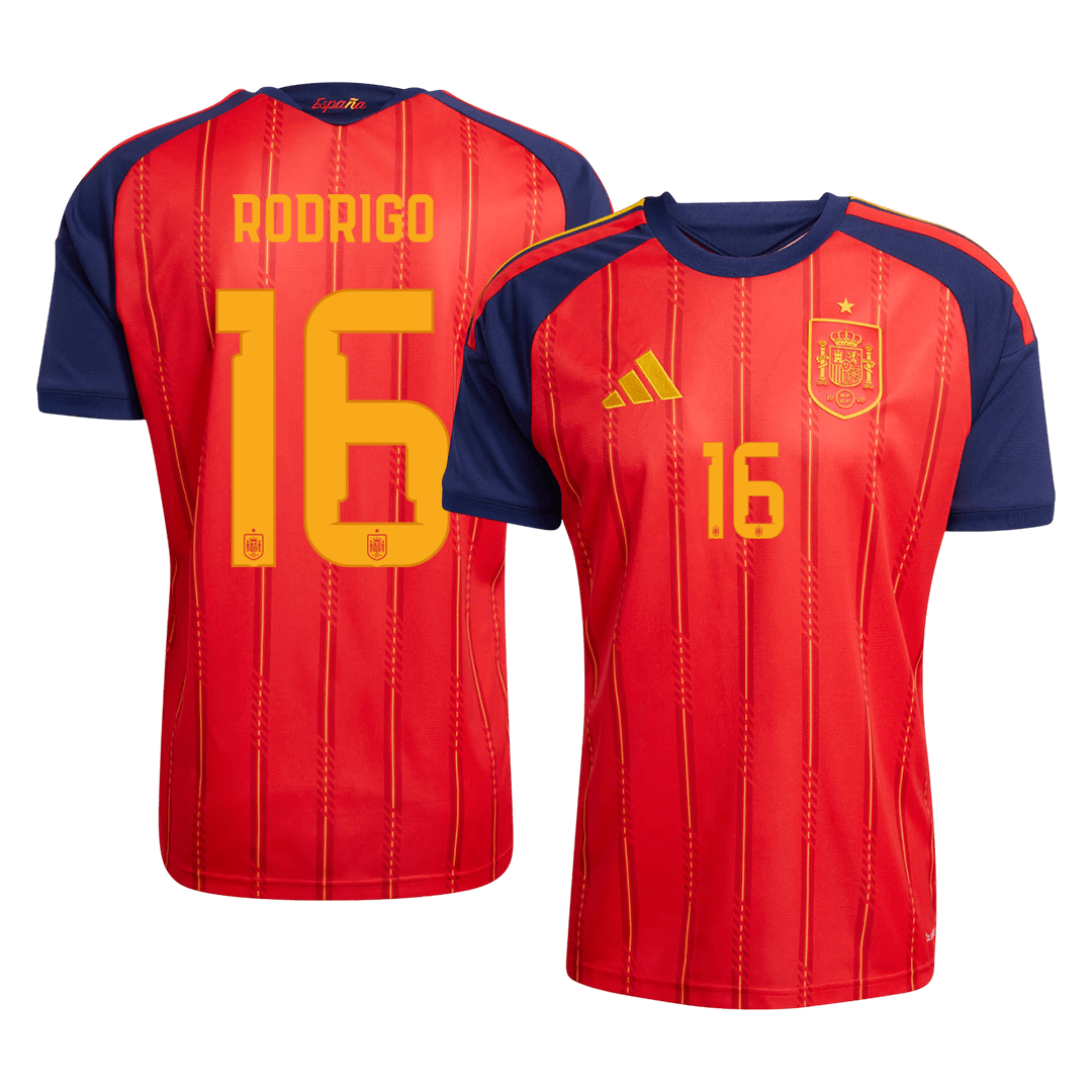 RODRIGO #16 Mens Spain World Cup Home Jersey 2026 [PREMIUM]
