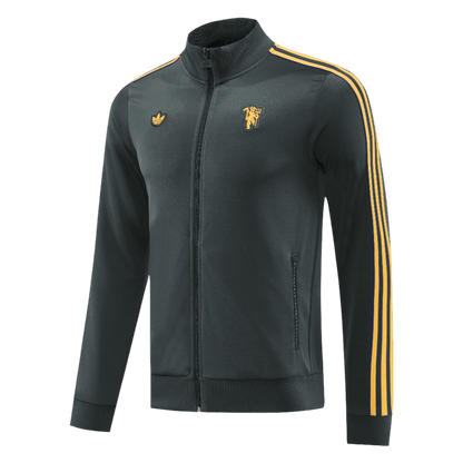 Manchester United 2025/26 Black Training Tracksuit Kit (Top+Pants)