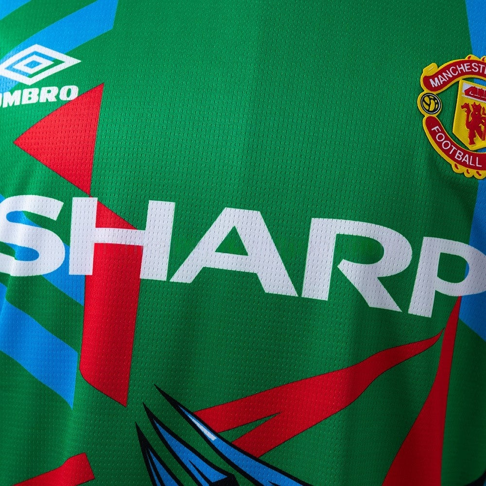 Manchester United Jersey 1992-94 Goalkeeper Retro Football Kit Long Sleeves