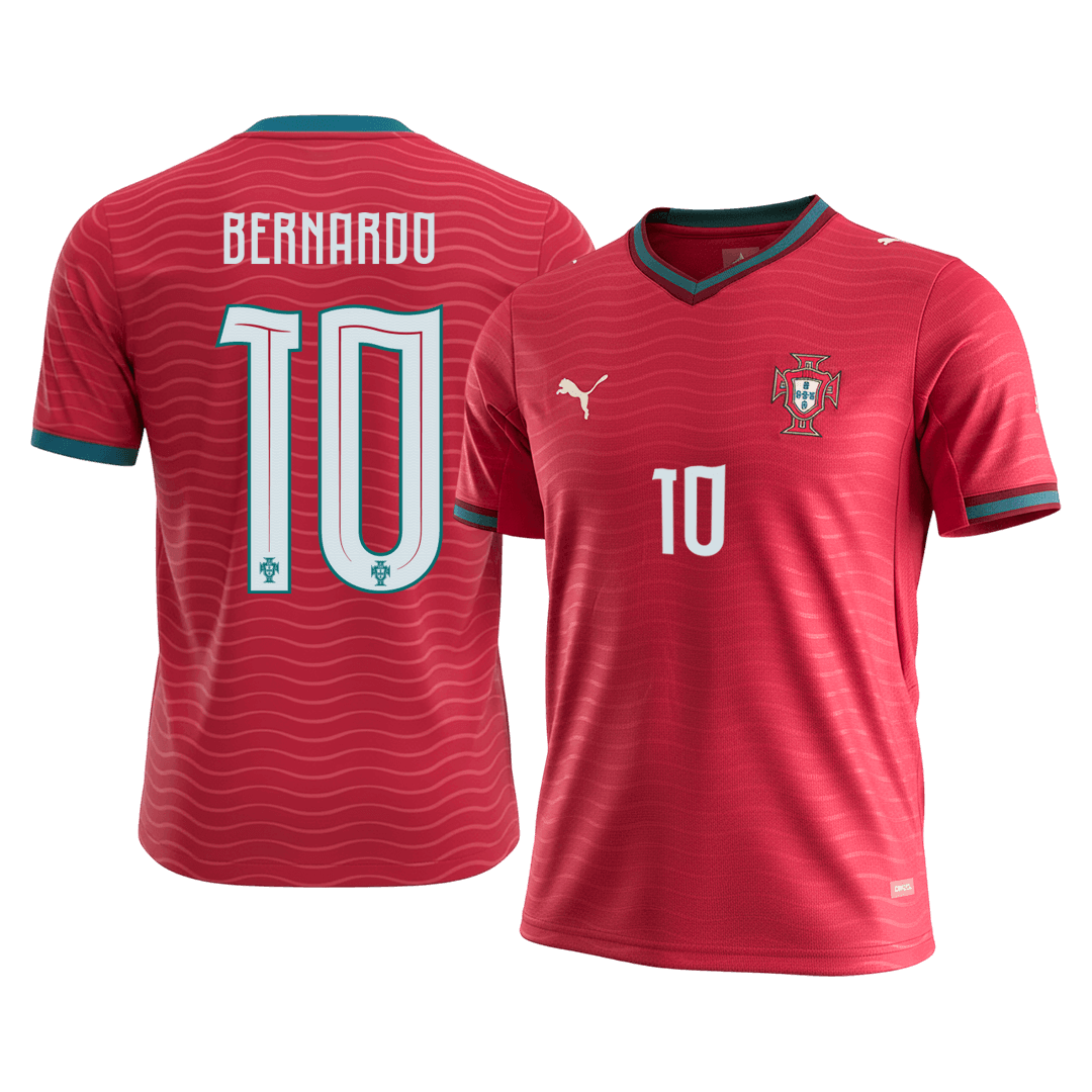 BERNARDO #10 Mens Portugal World Cup Home Jersey 2026