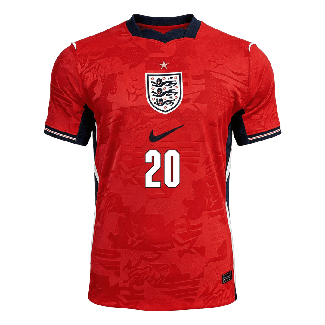 PALMER #20 Mens England World Cup Away Jersey 2026 - Player Version (Slim Fit)
