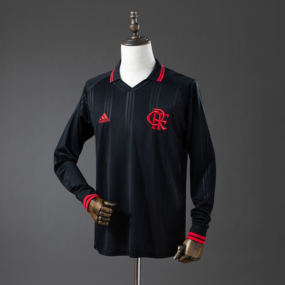 Flamengo Jersey 2019-20 Black Retro Kit Long Sleeves