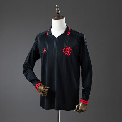 Flamengo Jersey 2019-20 Black Retro Kit Long Sleeves
