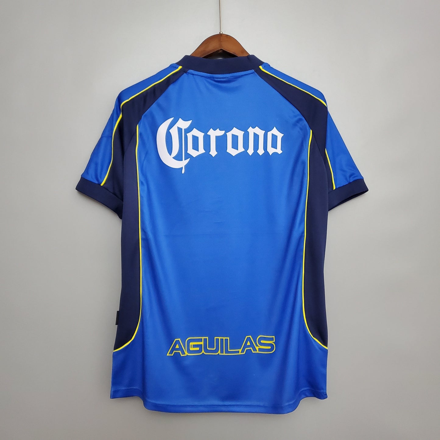 Retro Club America Jersey 2001-02 Away Blue Football Kit Soccer Jersey
