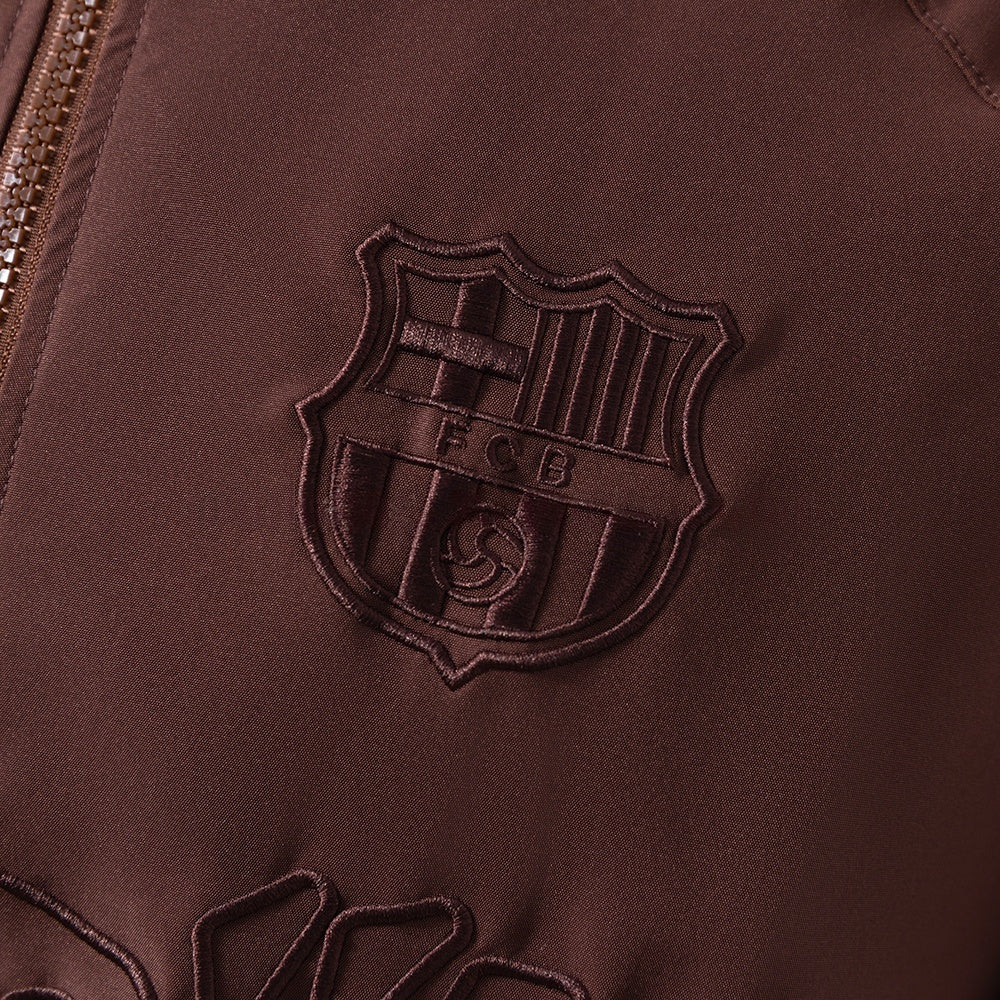 Barcelona x Travis Scott Windbreaker 2025/26 Brown Football Soccer Jacket