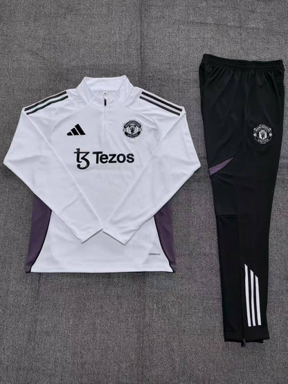 Kids Manchester United Training Tracksuits 25/26 Football Kit Soccer Jersey