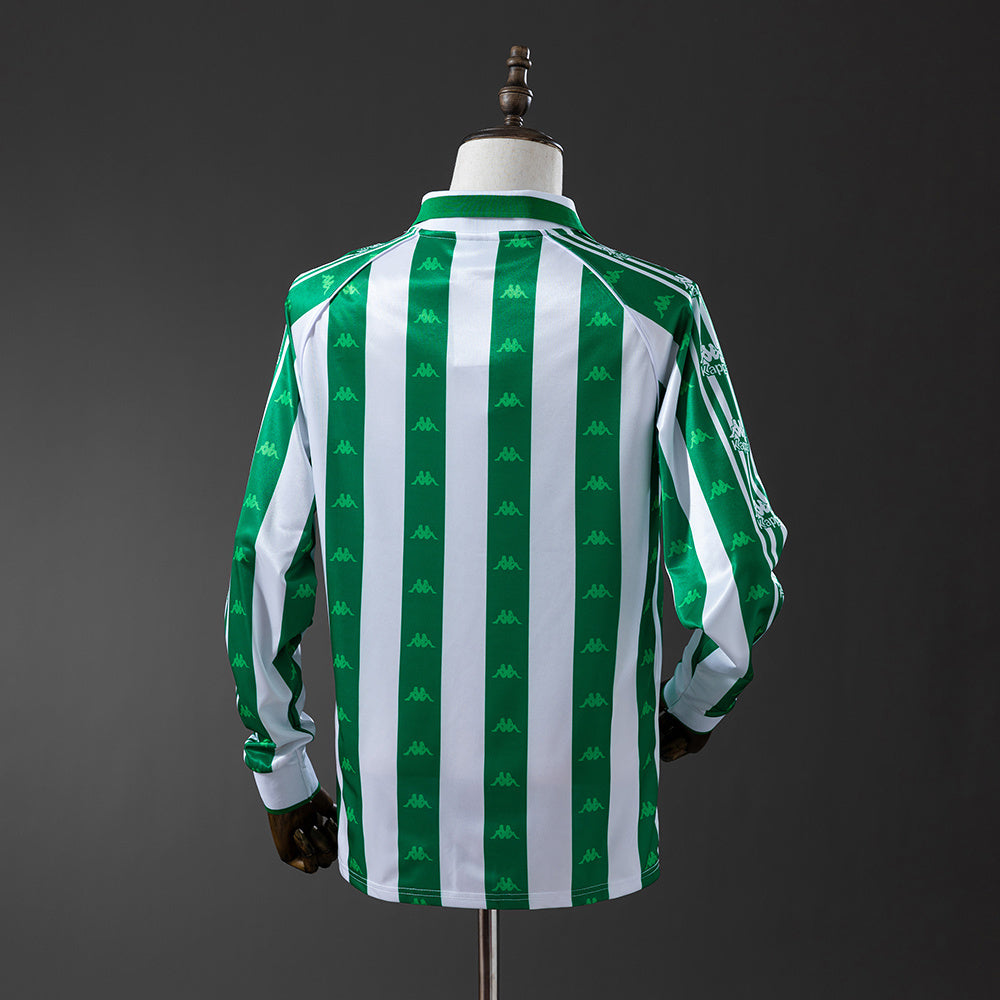 Real Betis Jersey 1995-97 Home Retro Football Kit Long Sleeves