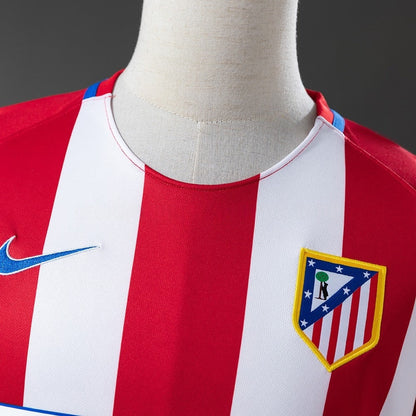 Atletico Madrid Jersey 2016-17 Home Retro Football Kit