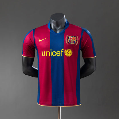 Retro Barcelona Jersey 2007-08 Home Football kit Player Version