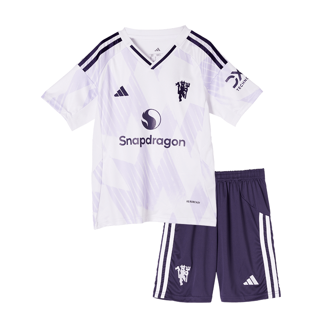 Kids Manchester United Away Kit 2025/26