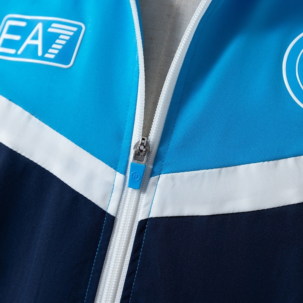 Napoli Windbreaker 2025/26 Blue Football Soccer Jacket
