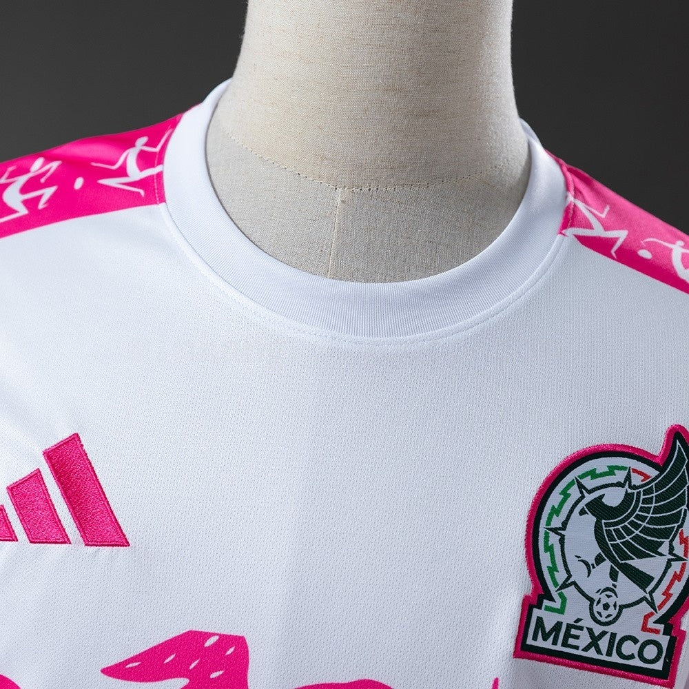 Mexico Jersey 2026 Pink White Football Kit