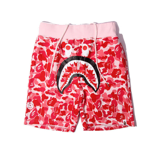 BAPE Shark  Shorts Multi-Color Shark Street Fashion Casual plus Size Sports Men's and Women's Shorts