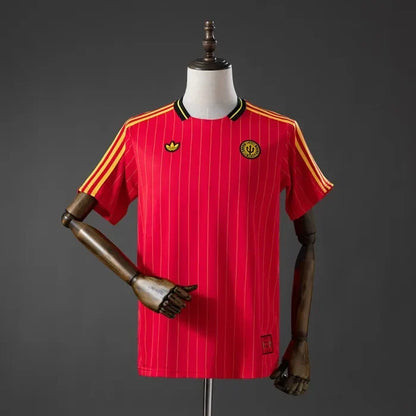 Belgium Terrace Icons T-Shirt Red 2026 World Cup Football Kit Soccer Jersey