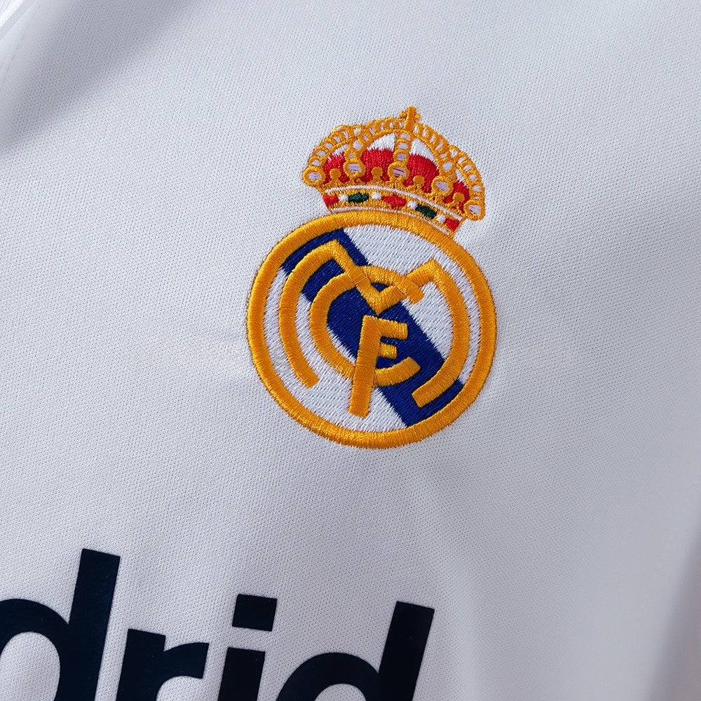 Real Madrid Jersey 2001-02 Retro Home Football Kit