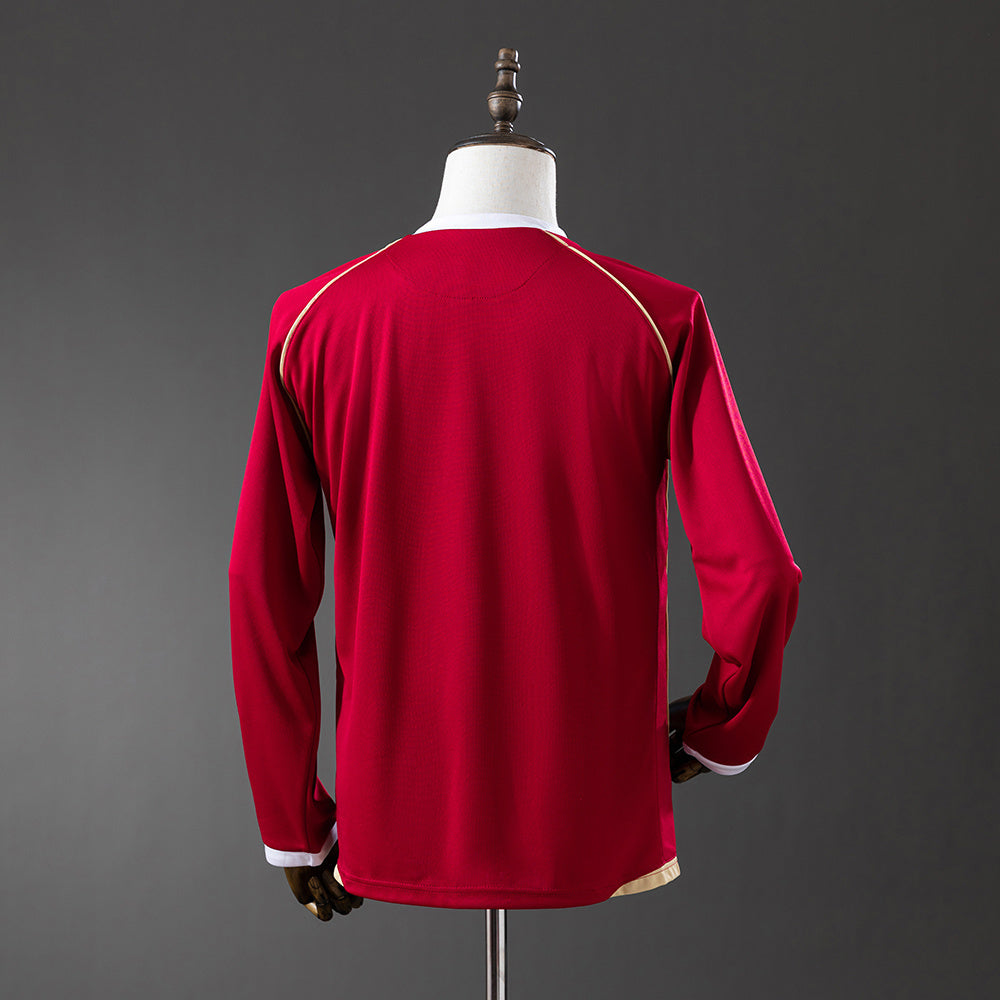 Manchester United Jersey 2006/07 Home Retro Football Kit Long Sleeves