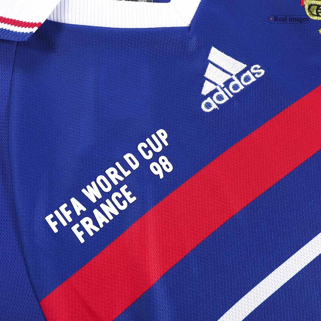 Retro HENRY #12 1998 Mens France World Cup Home Jersey