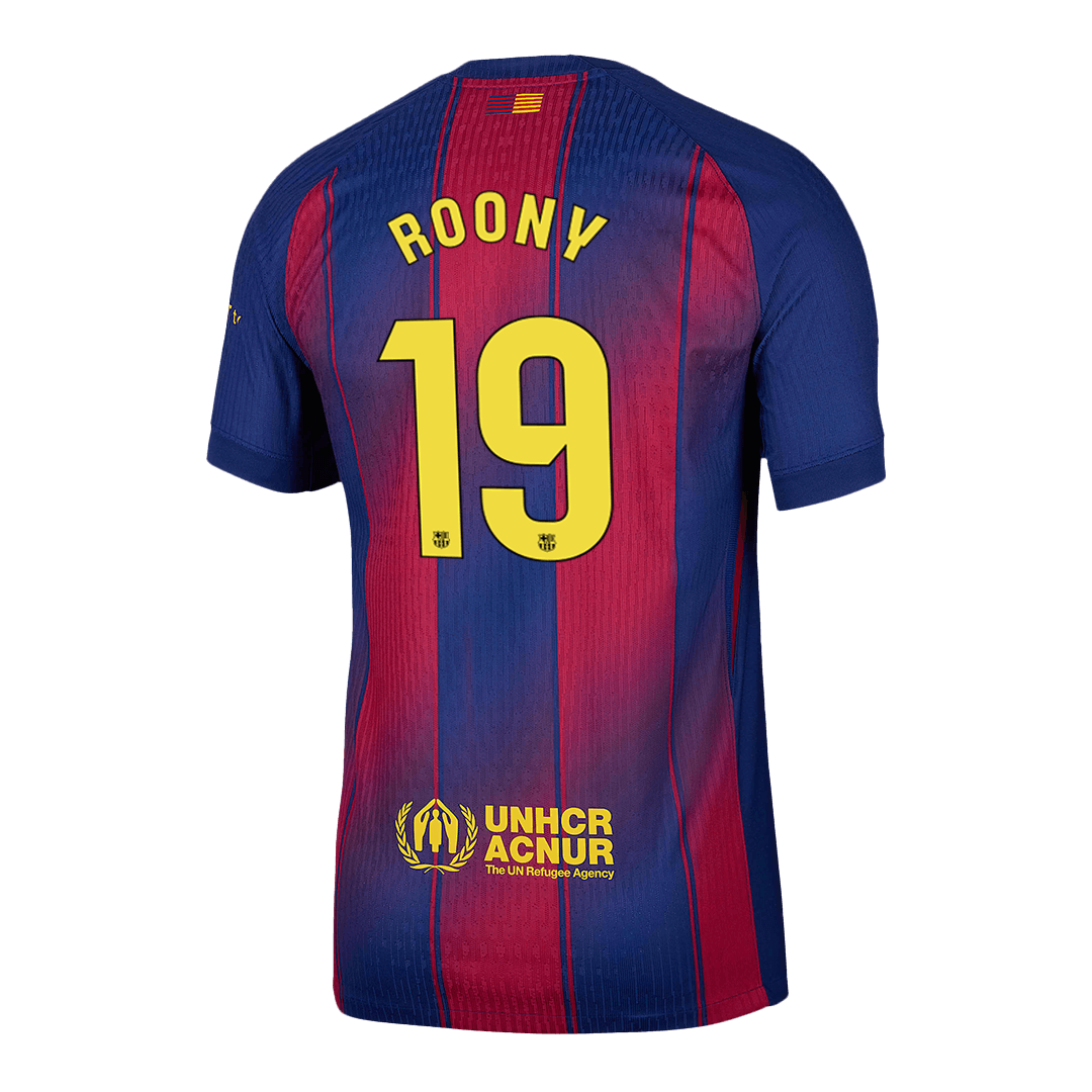ROONY #19 Mens Barcelona Home Jersey 2025/26 - Player Version (Slim Fit)