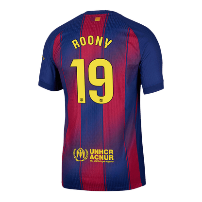 ROONY #19 Mens Barcelona Home Jersey 2025/26 - Player Version (Slim Fit)