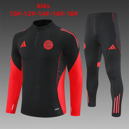 Kids Bayern Munich Training Tracksuits 25/26 Football Kit Soccer Jersey