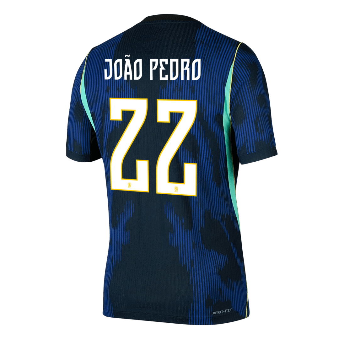 JOÃO PEDRO #22 Mens Brazil World Cup Away Jersey 2026 - Player Version (Slim Fit)
