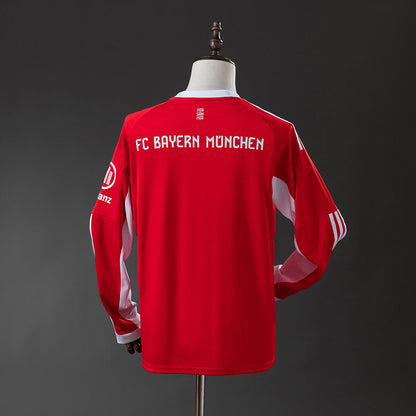 Bayern Munich Jersey 25/26 Home Football Kit Long Sleeves