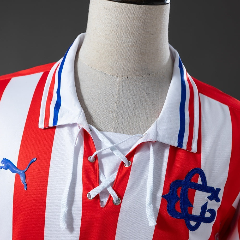 Retro Chivas Home Jersey 110th Anniversary Long Sleeves Football Kit Soccer Shirt