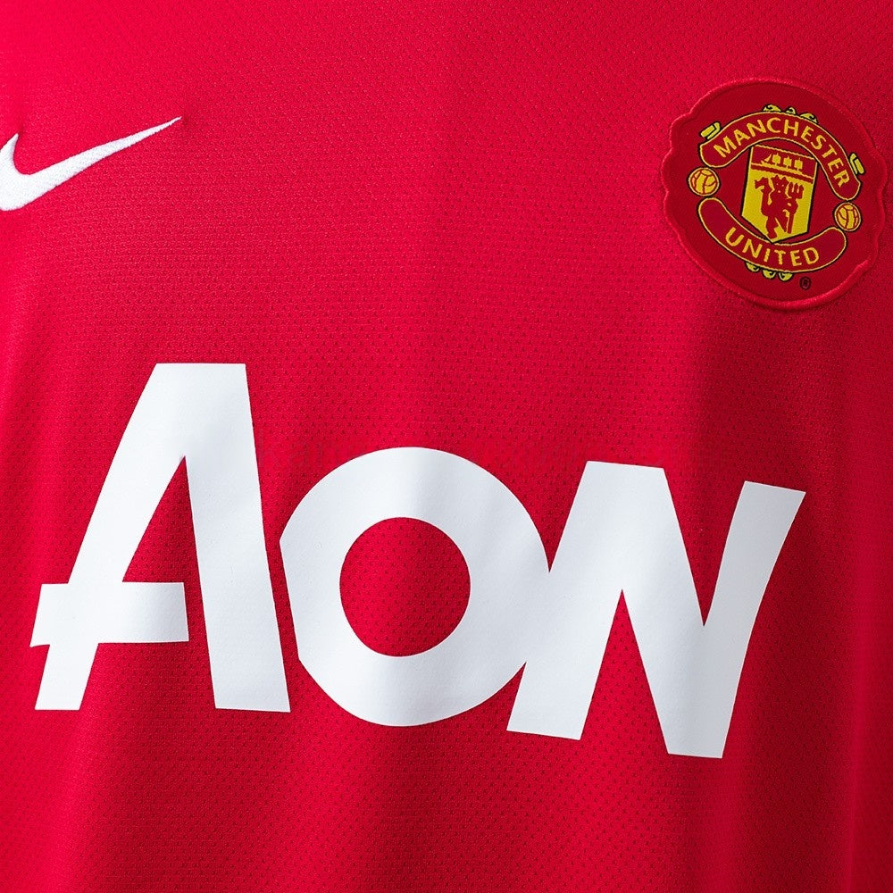 Manchester United Jersey 2010-11 Home Retro Kit Long Sleeves